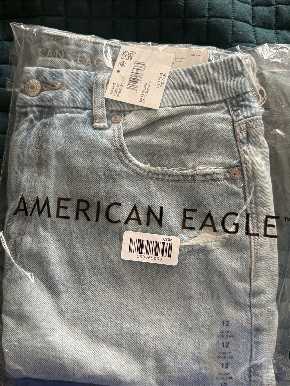 American Eagle Outfitters Light Wash High-Rise Women's Jeans